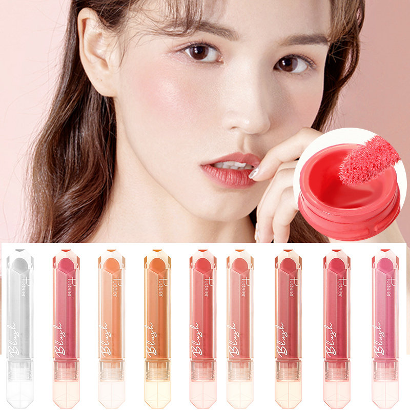 9 Colors Soft Mist Matte Liquid Blush Moisturizing Silky Lightweight Brightening Complexion Long Lasting Rouge Cosmetic TSLM1