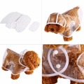 Dog Clothes transparent raincoat light clothes waterproof beautiful small dog raincoat with hood