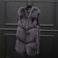 S-3XL Plus Size Winter Brand Women's Faux Fur Vest Fake Fur Coat Thicker warm Fox Fur Waistcoat Side buckle Stitching Coat L1289