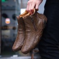 Mens Boots 2019 Winter New British Style Fashion Boot Shoes For Men Casual Boots Slip-On Design Ankle Boots