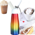 500ml Aluminium Whipped Cream Dispenser Kitchen Professional Cream Whipper Dessert Tools With 3 Nozzles and Cleaning Brush