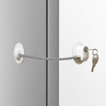 Kids Safety Shifting Door Lock Refrigerator Door Lock with Key Fridge Freezer Child Proof Children Safety Lock Cabinet Lock 1pc