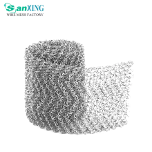 3304 316 Corrosion Resistance 304 Stainless Steel Woven Knitted Wire Mesh For Gas Liquid Filter