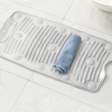 New Folding Washboard Small Scrubboards Suction Mini Non-slip Laundry Mat Board Household