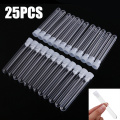 25Pcs/Set 15x100mm Clear Vials Lab Test Tube Plastic Test Tubes With Cap U-shaped 12ml For School Laboratory Supplies