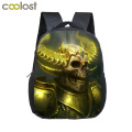 Cool 3D Death Skull school bags mini kids Backpackboys Grim Reaper Children Boys Kindergarten Bag Bookbag Best Gif