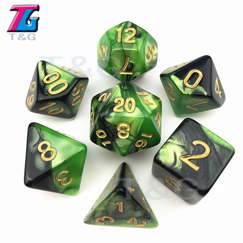 Dice DND Die Toys 26 Colors for Adults Kids Plastic Cubes Special Birthday Gift Board Game Accessories