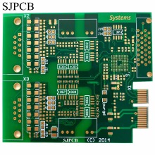 SJPCB Multilayer 4 layer ENIG board Customized BGA Design Chamfer Gold Finger Beautiful PCB Sample Prototype Made in China