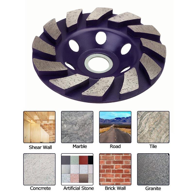 1pcs 4" 100mm Diamond Grinding Wheel Disc Bowl Shape Grinding Cup Concrete Granite Stone Ceramic Cutting Disc Piece Tools