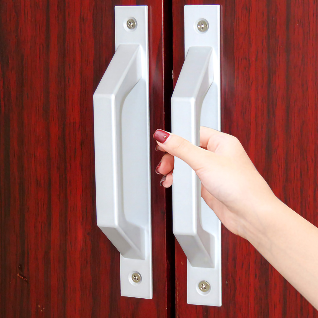 Cabinet Handle Aluminum Door And Window Handle Surface Mounted High-Strength Wardrobe Sliding Door Household Hardware Handle