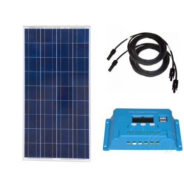 Solar Home Lighting System 12v 150w Solar Battery Charger Solar Controller 12v/24v 10A RV Motorhome Caravan Car Camp Phone