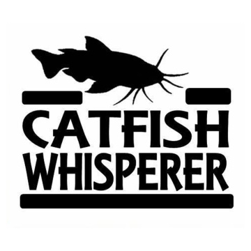 14.6cm*11.8cm Catfish Whisperer Car Sticker Decor Car Styling Vinyl Decal S4-0133