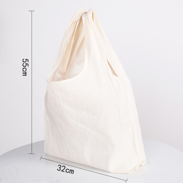 ECO Warm Tote Shopping Folding Package Women Men Canvas bag Reusable Cotton bag grocery High capacity Fold Shopping Bag logo