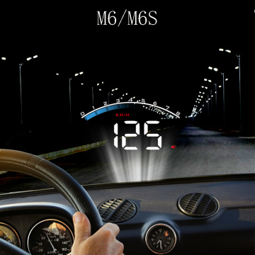 Car HUD M6/M6S HUD Display Car KM/h MPH Multifunction Auto Electronics OBD2 Dashboard Windshield Projector Head Up Display