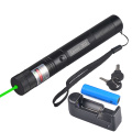 High Power 532nm Military Green Laser Pen-Light Aluminum Burning beam Laser Pointer PPT Presenter with charger+ 18650 Battery