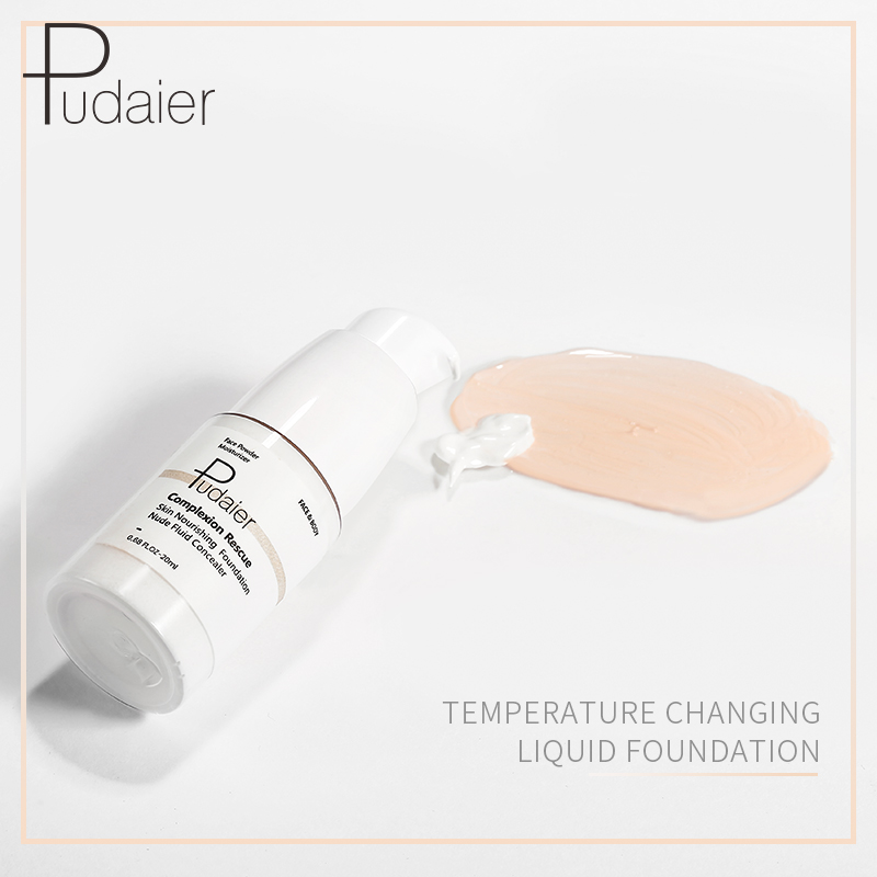 Pudaier VIP link Brand Foundation Cream Brighten skin Makeup Base Tonal Liquid Foundation Face Temperature Color Changing