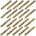 Uxcell 20Pcs M4 M6 Carbon Steel Hanger Bolt 25mm 30mm 35mm 40mm 50mm 60mm Length Double Headed Bolt Screw for Furniture