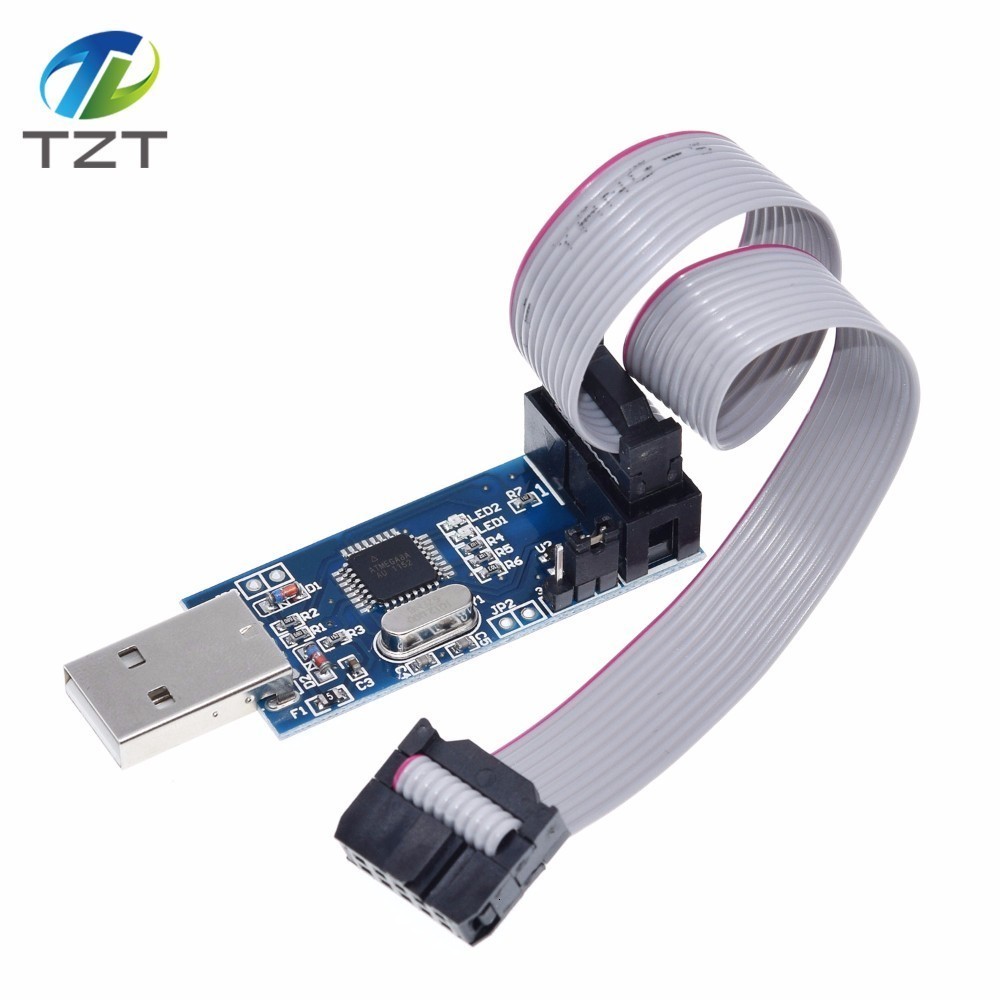 1Set USBASP USBISP AVR Programmer USB ISP USB ASP ATMEGA8 ATMEGA128 Support Win7 64