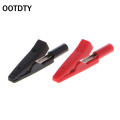 Brand New 2 Pcs Insulated Alligator Clip 2mm Banana Female Adapter Meter Test Probe Black Red