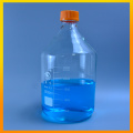 High-quality 2000ml/3000ml/5000ml clear Glass reagent bottle with screw cap thick wall laboratory Transparent reagent bottle