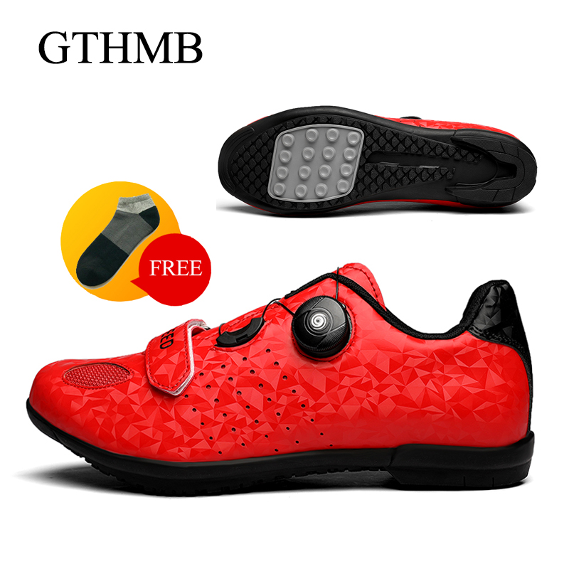 GTHMB Professional Road Bike Cycling Shoes Waterproof MTB Cycling Self-Locking Shoes Athletic Bicycle Shoes Sapatilha Ciclismo