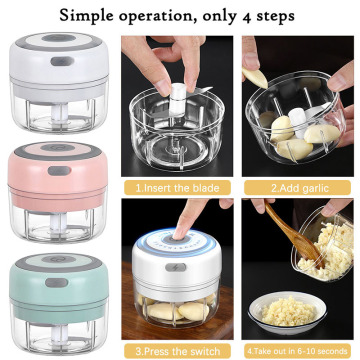 HOT Electric Garlic Masher Sturdy Durable Crusher Chopper USB Charging For Crushed Garlic Crushed Ginger Crushed Fresh Chili