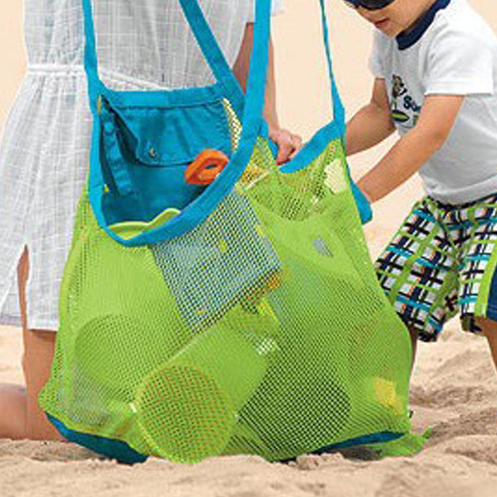 NEW Baby Sand Away Carry Beach Toys Pouch Tote Mesh Large Children Storage Toy Collection Sand Away Beach Mesh Tool 1PCS