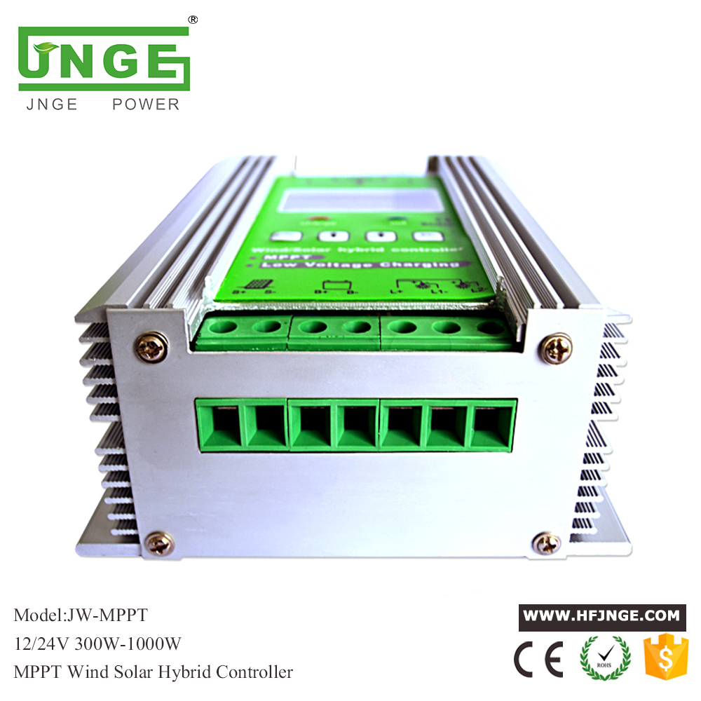 500-1400W Auto 12/24v Off Grid Intelligent MPPT Wind Solar Hybrid Charge Controller with Dump Load and LCD