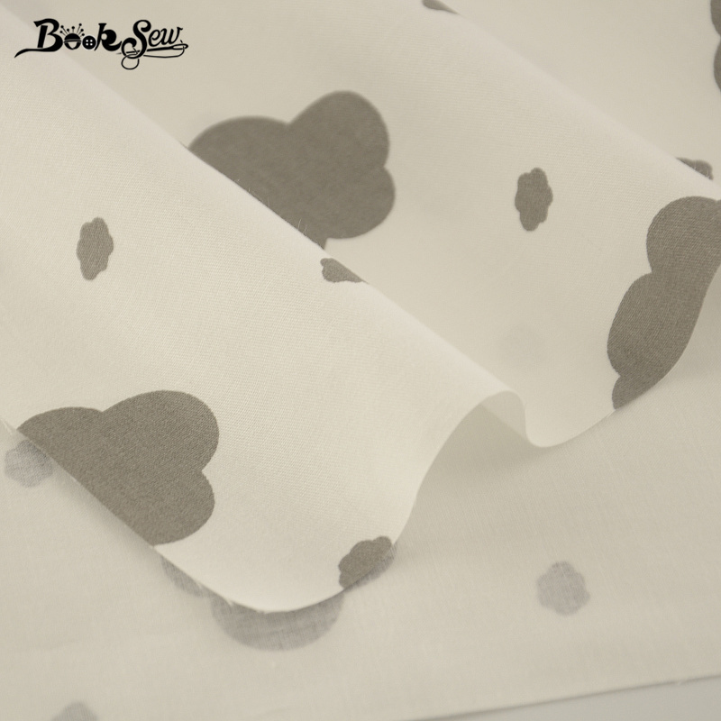 New Arrival White Color Cloud Designs Twill Fat Quarter Home Textile DIY Patchwork Bedding Clothing Baby Quilting Tecido