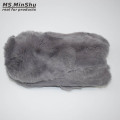 MS.MinShu Brand Real Fur Handmuff Winter Hand Warmer Real Rex Rabbit Fur Muff Fashion Woman Handmuff With ribbon Hand Warmer