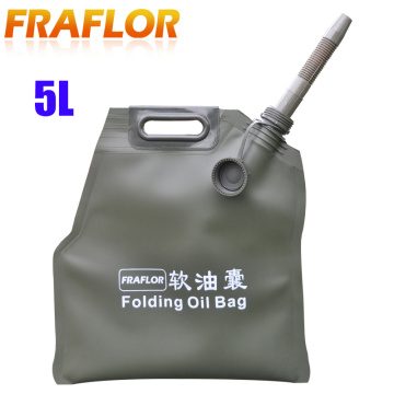 5L Liter Portable Car Motorcycle Soft Oil Bag Bladder Off-road Petrol Cans Spare Oil Storage Fuel Tank Gasoline Bucket Jerry Can