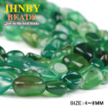 JHNBY Green carnelian Irregular Gravel chips Loose beads Natural Stone women Jewelry bracelet making DIY Accessories Wholesale