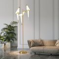 Nordic Creative Acrylic Bird Floor Lamps Thousand Paper Cranes Standing Lamps Living Room Bedroom Home Decor Gold Standing Light