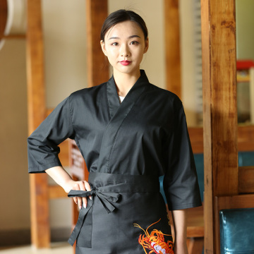 New Unisex cook costume Japanese Korea style kitchen uniform waiter hotel shirt overalls chef restaurant uniform