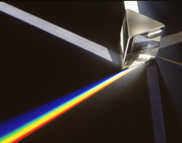 1pcs 30x30x100mm Optical Glass Right Angle Reflecting Triangular Prism for Teaching Light Spectrum Rainbow Prism
