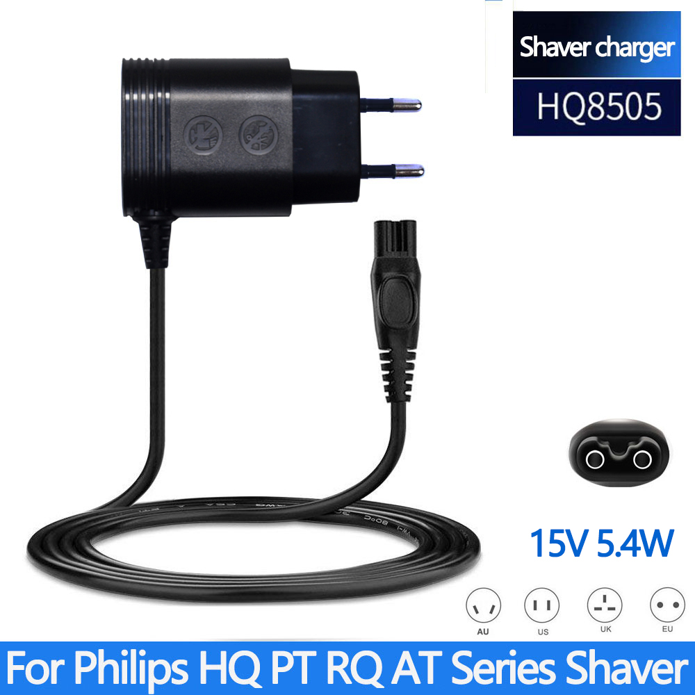 15V 5.4W EU Wall Plug AC Power Razor Adapter Charger for PHILIPS Norelco HQ8505 HQ8500 HQ560 HQ586 HQ568 HQ7740 HQ7141 HQ7142
