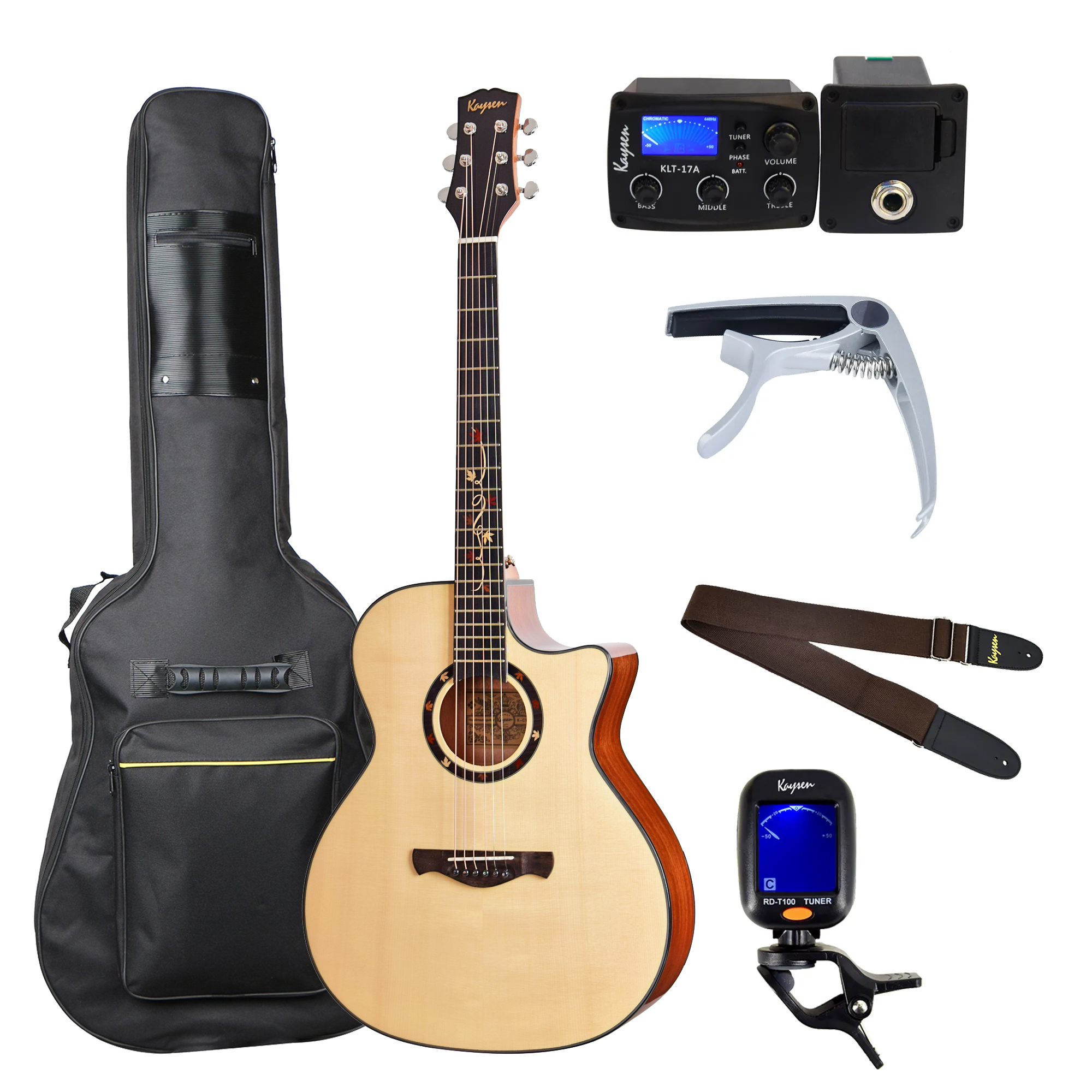 Kaysen guitar K-C17 C Solid top Wood