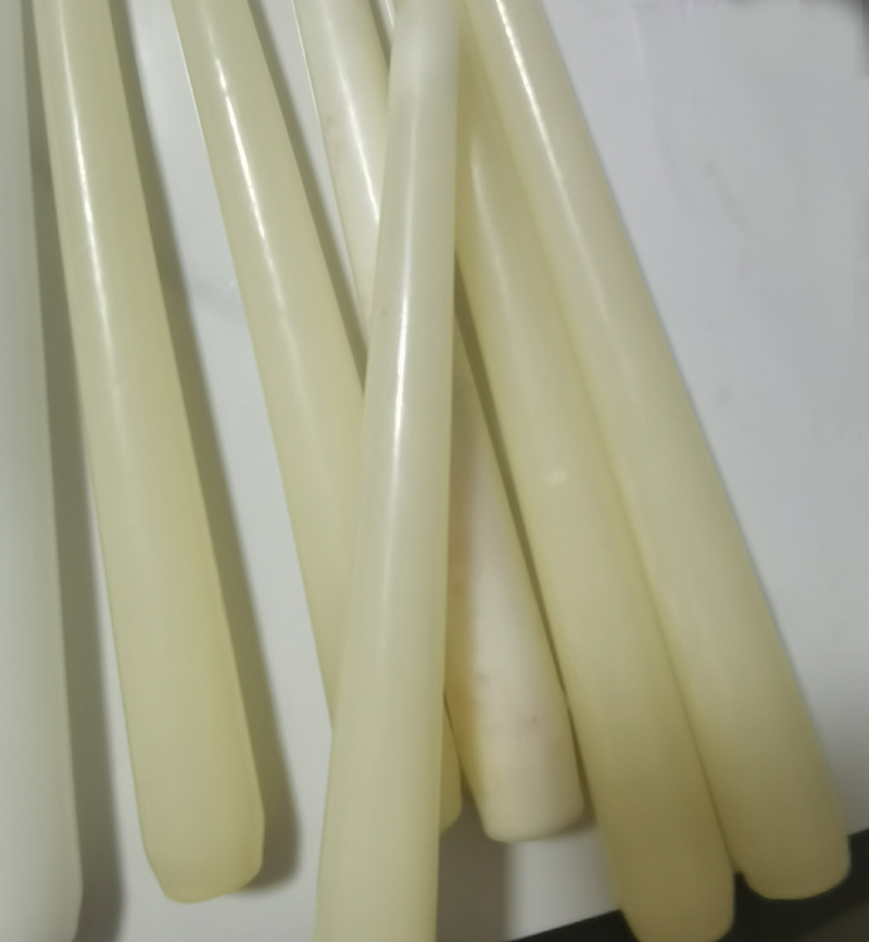 ivory taper candle