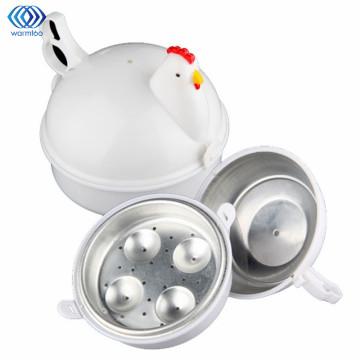 Kitchen Eggs Steamer Chicken Shaped Microwave 4 Egg Boiler Cooker Novelty Kitchen Cooking Appliances Steamer Home Tool