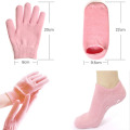 1 Pair Reusable SPA Gel Socks Gloves Moisturizing Whitening Exfoliating Smooth Hands Feet Care for Adult Hand Mask