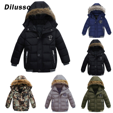 Fashion Coat Children Coats Winter Jacket Coat Boy Jacket Warm Hooded Kids Clothes Winter Outdoor Fashion Soft Children Coats