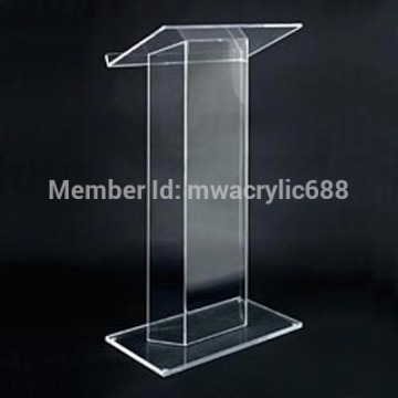 pulpit furniture Free Shipping High Soundness Modern Design Cheap Clear Acrylic Lectern acrylic podium plexiglass