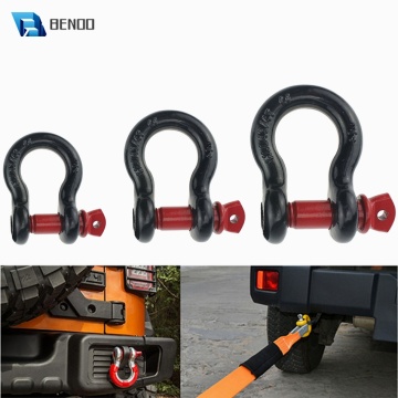 BENOO D Ring Shackle 2-Ton 3.25-Ton 4.75-Ton Tow Hook Universally Fit for Off-Road Jeep Truck Vehicle Recovery Best Offroad Tool