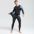 Top Men's Clothing Base Layer Thermal Underwear Fitness Training Compression Tights Running Shirts Man Leggings Rashgard male
