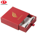 Custom Luxury Jewelry Ring Box In Chinese Red