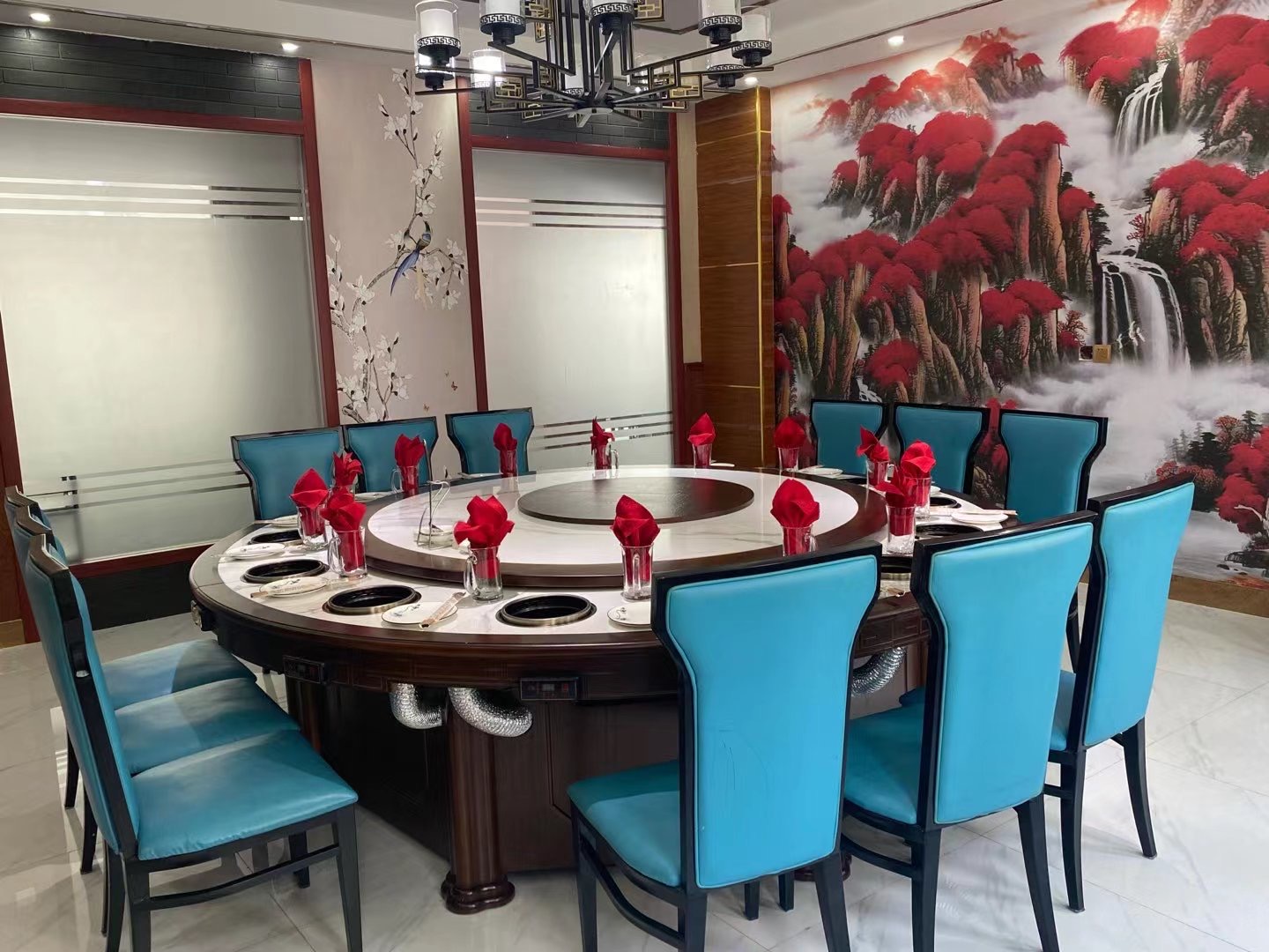 Korean barbecue table