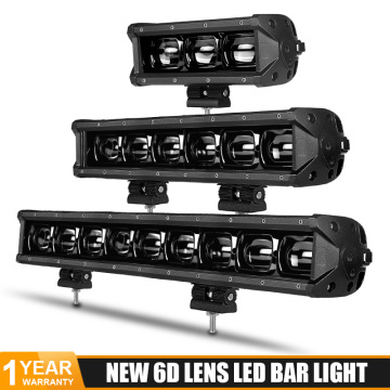 6D Lens 8 14 20 27 34 40 Inch Single Row Led Light work 4x4 Offroad Led Light Bar For Offroad 4WD Truck ATV 12V 24V barra led