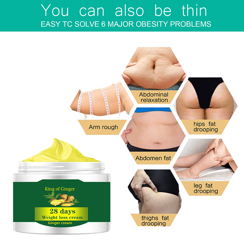 Ginger Slimming Cream Anti Cellulite Full Body Weight Loss Cream Fat Burner Firming Leg Waist Effective Reduce Massaging Cream