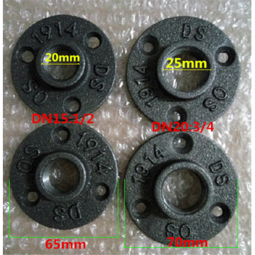 10 Pcs/Lot Iron Cast Flange Bracket Antique Flanges Base Bracket Tube Pipe Fittings Flange Piece Hardware Tools