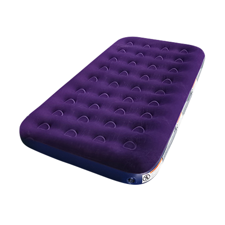 Best Selling Moveable Purple Inflatable Flocked Air Bed 4